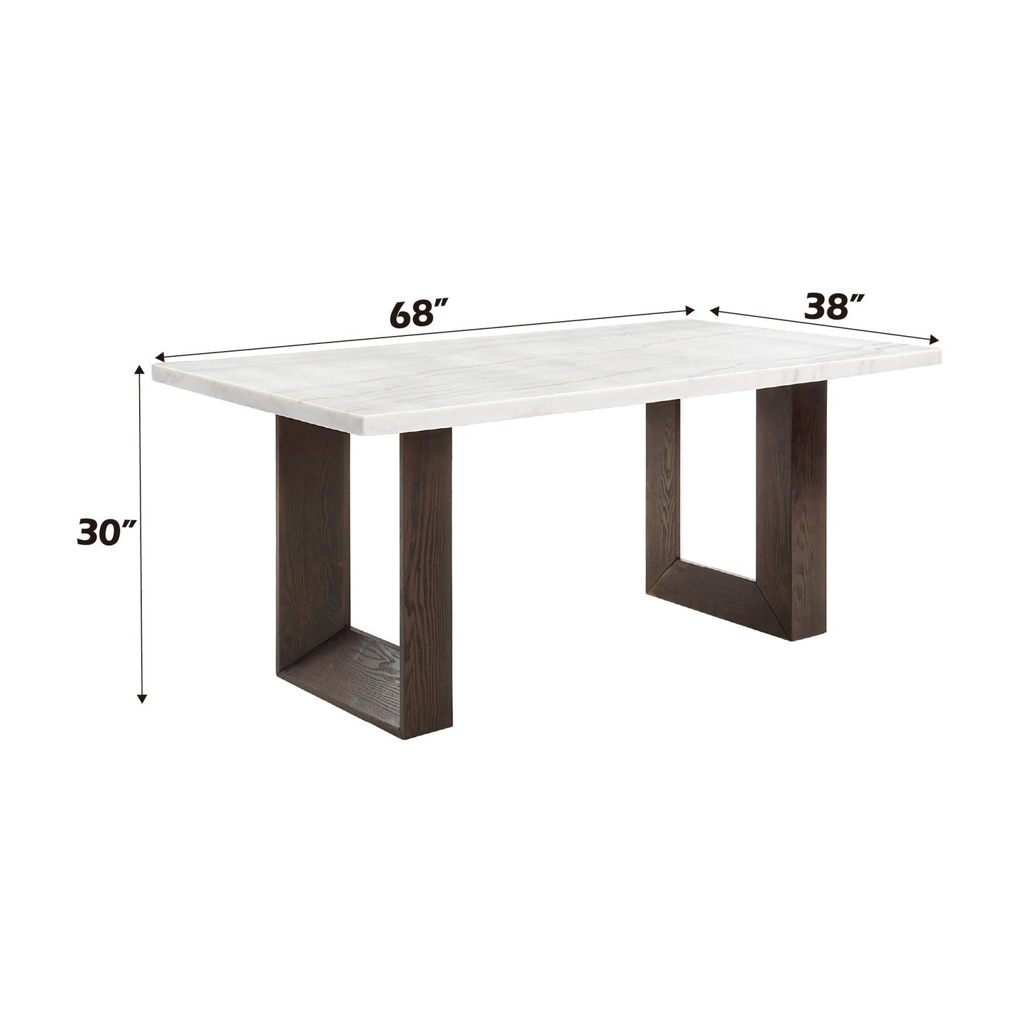 Edwyn - Marble Top Dining Table - Natural Acme