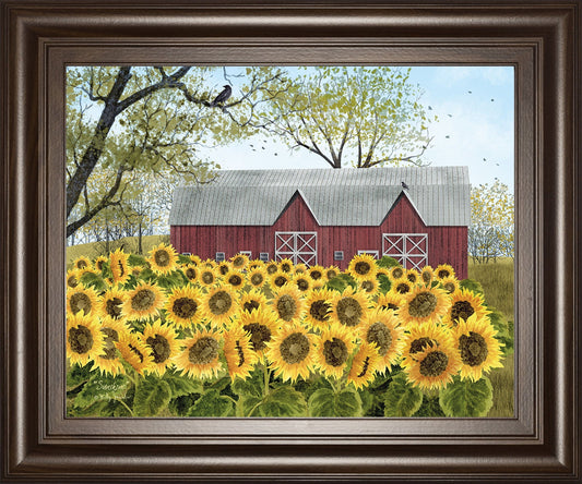 Sunshine By Billy Jacobs - Framed Print Wall Art - Yellow Classy Art