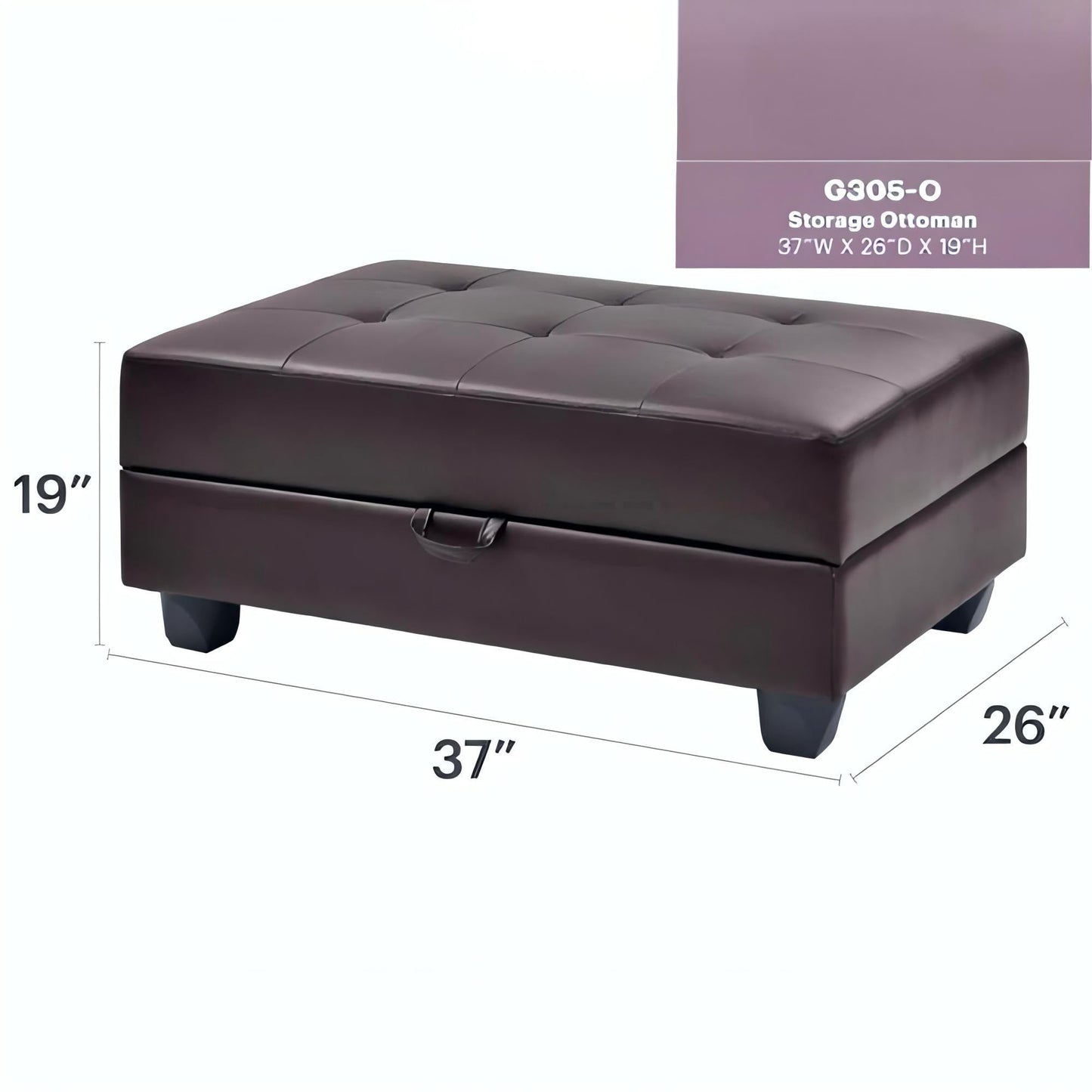 Revere - Ottoman Glory Furniture