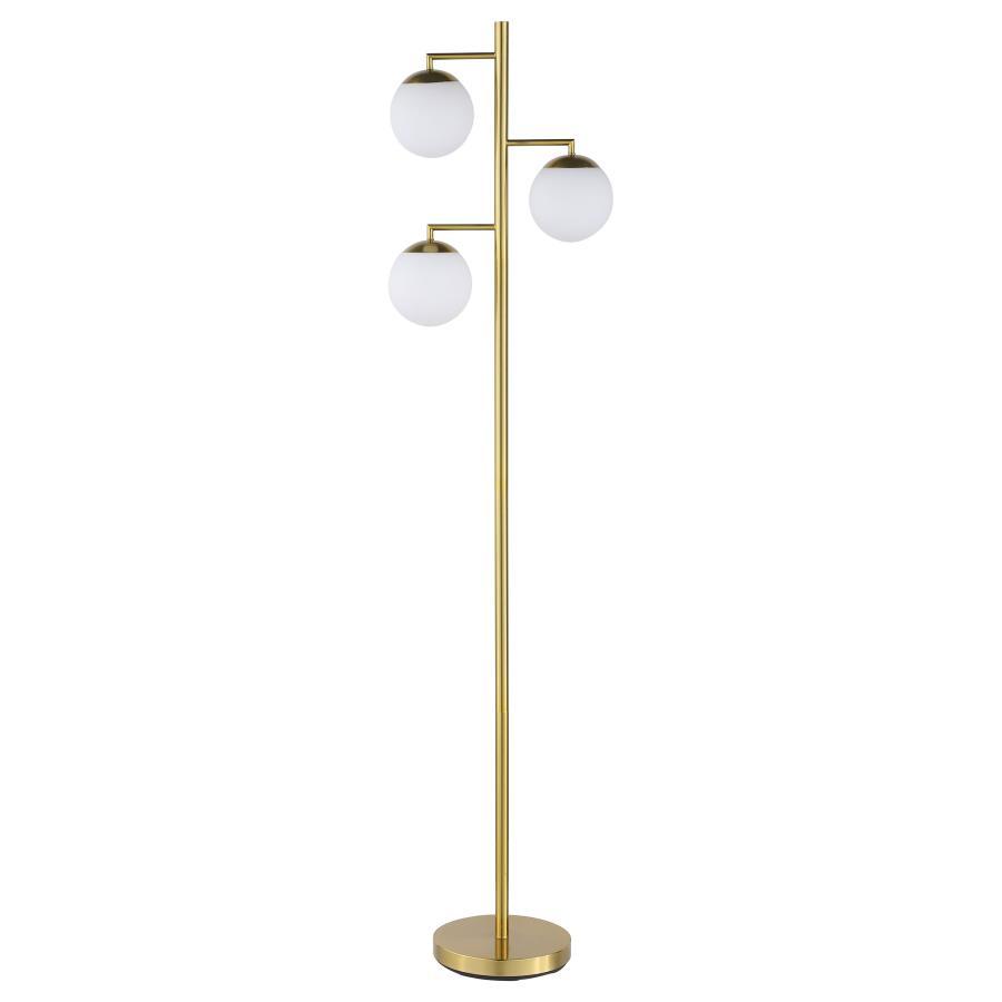 Sena - Spherical Bulb Tree Metal Floor Lamp - Gold Coaster Fine Furniture