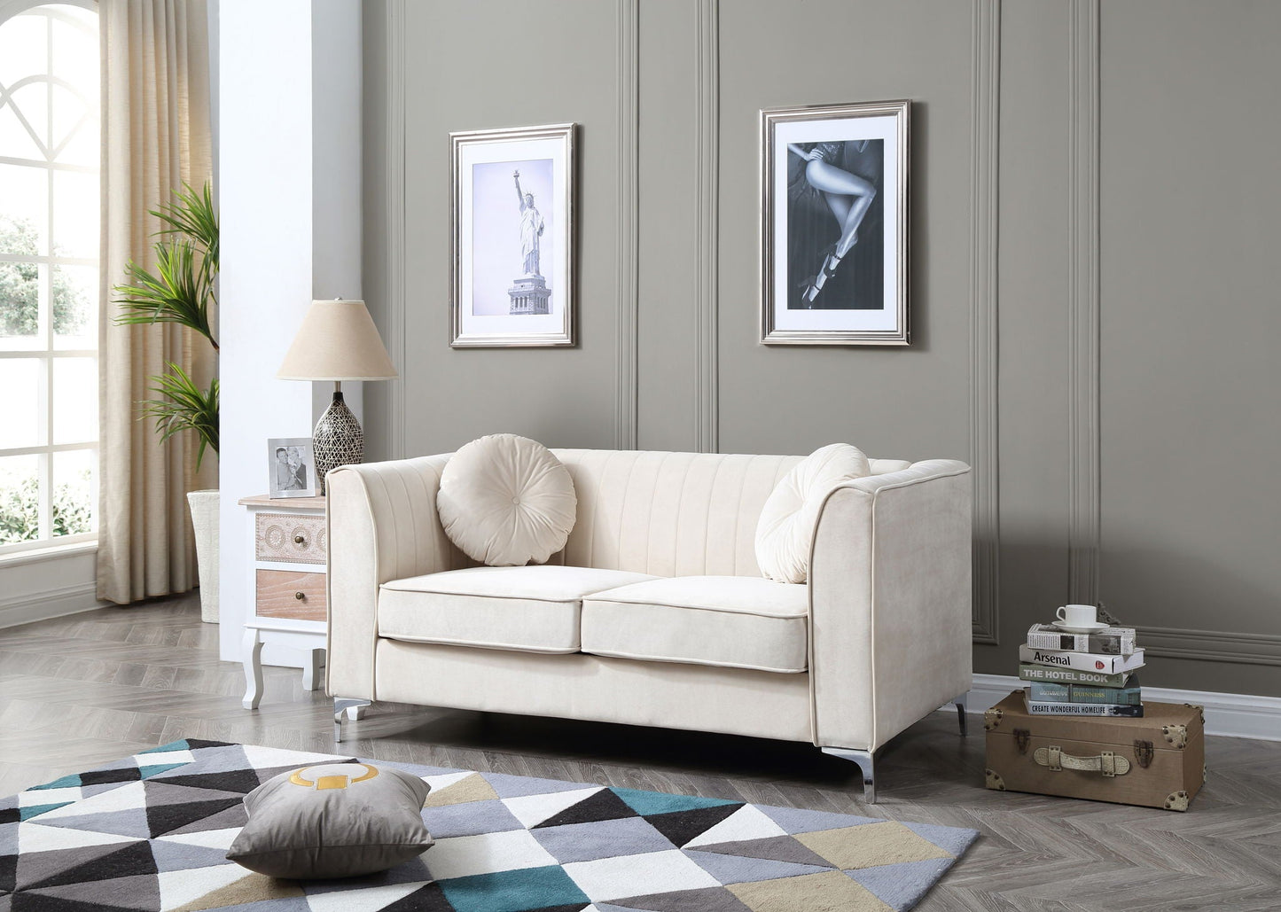 Delray - Micro Suede Loveseat Glory Furniture