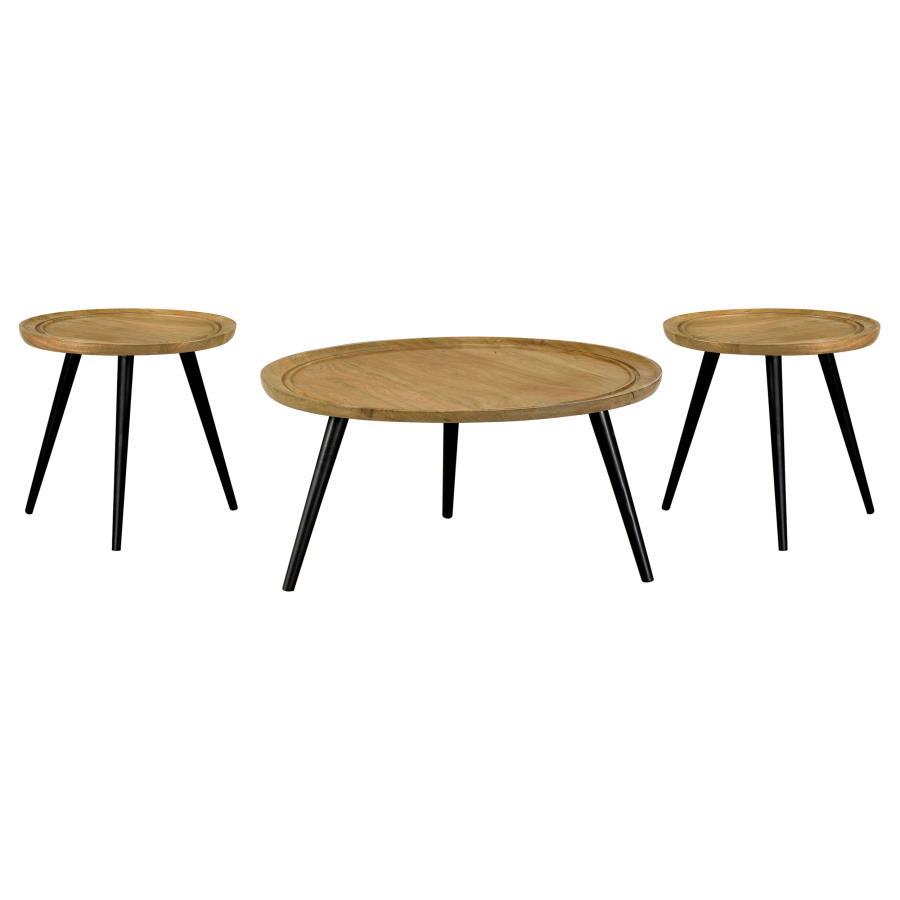 Zoe - Mango Wood Coffee Table Set Coaster Fine Furniture