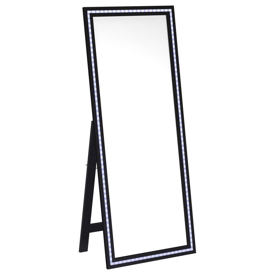Windrose - Tempered LED Standing Mirror Coaster Fine Furniture
