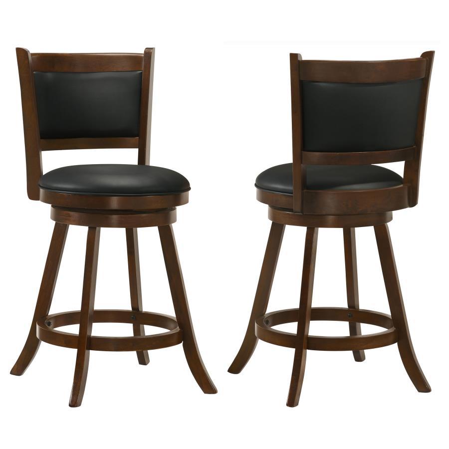 Broxton - Upholstered Swivel Stools (Set of 2) CoasterEssence