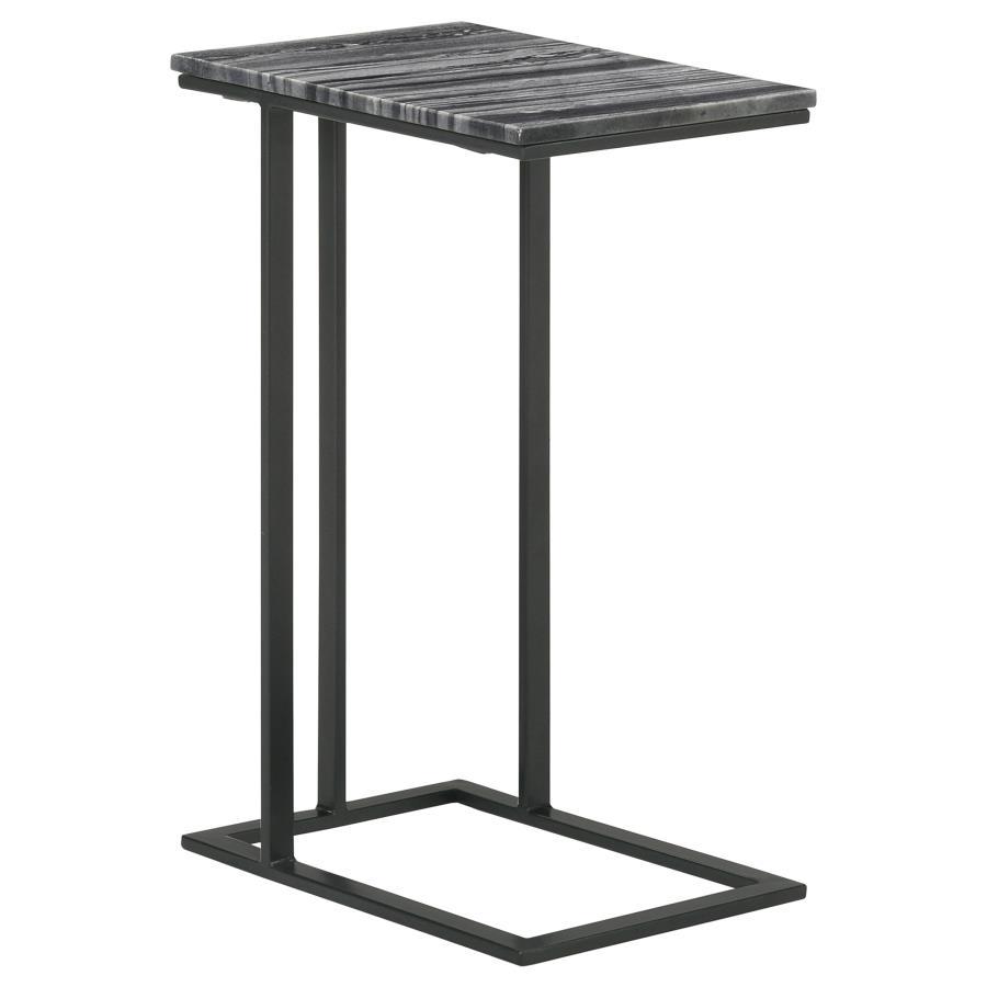 Vicente - Marble Top C-Shaped Sofa Side Table CoasterEssence