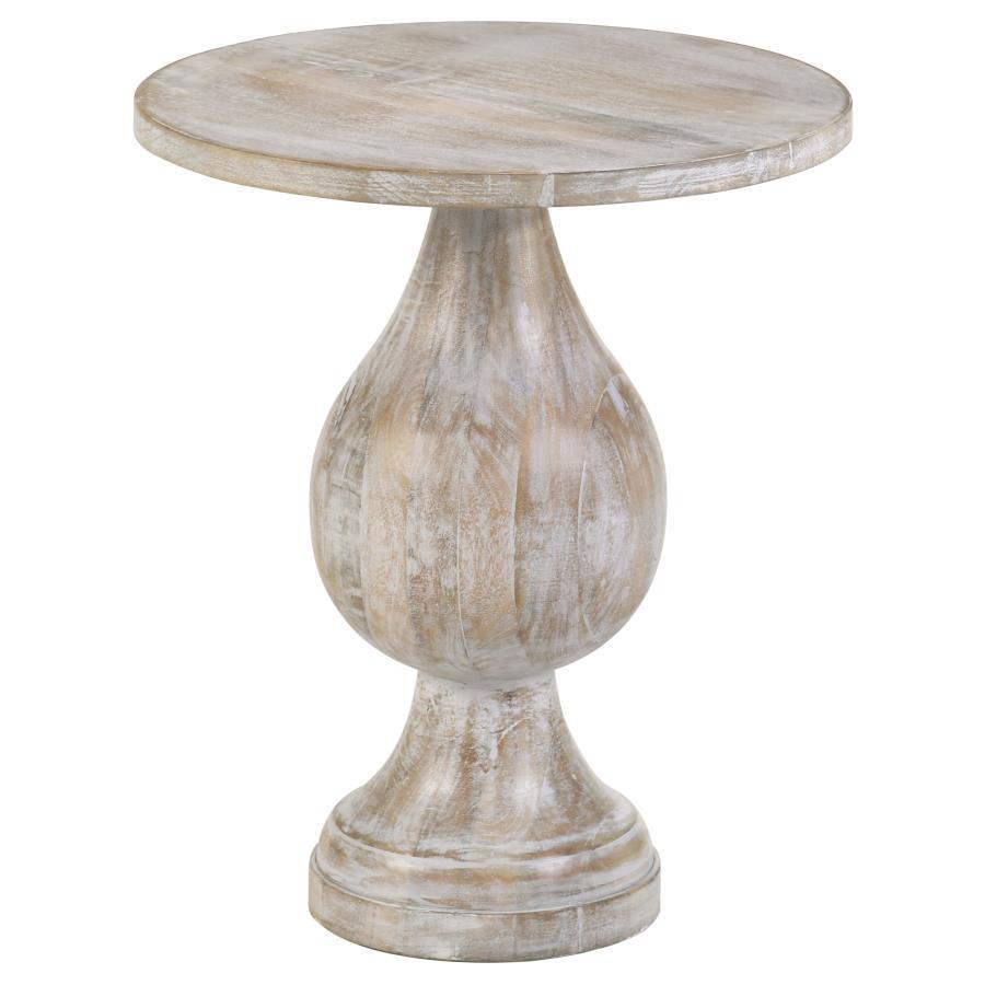 Dianella - Round Pedestal Base Accent Side Table CoasterEssence