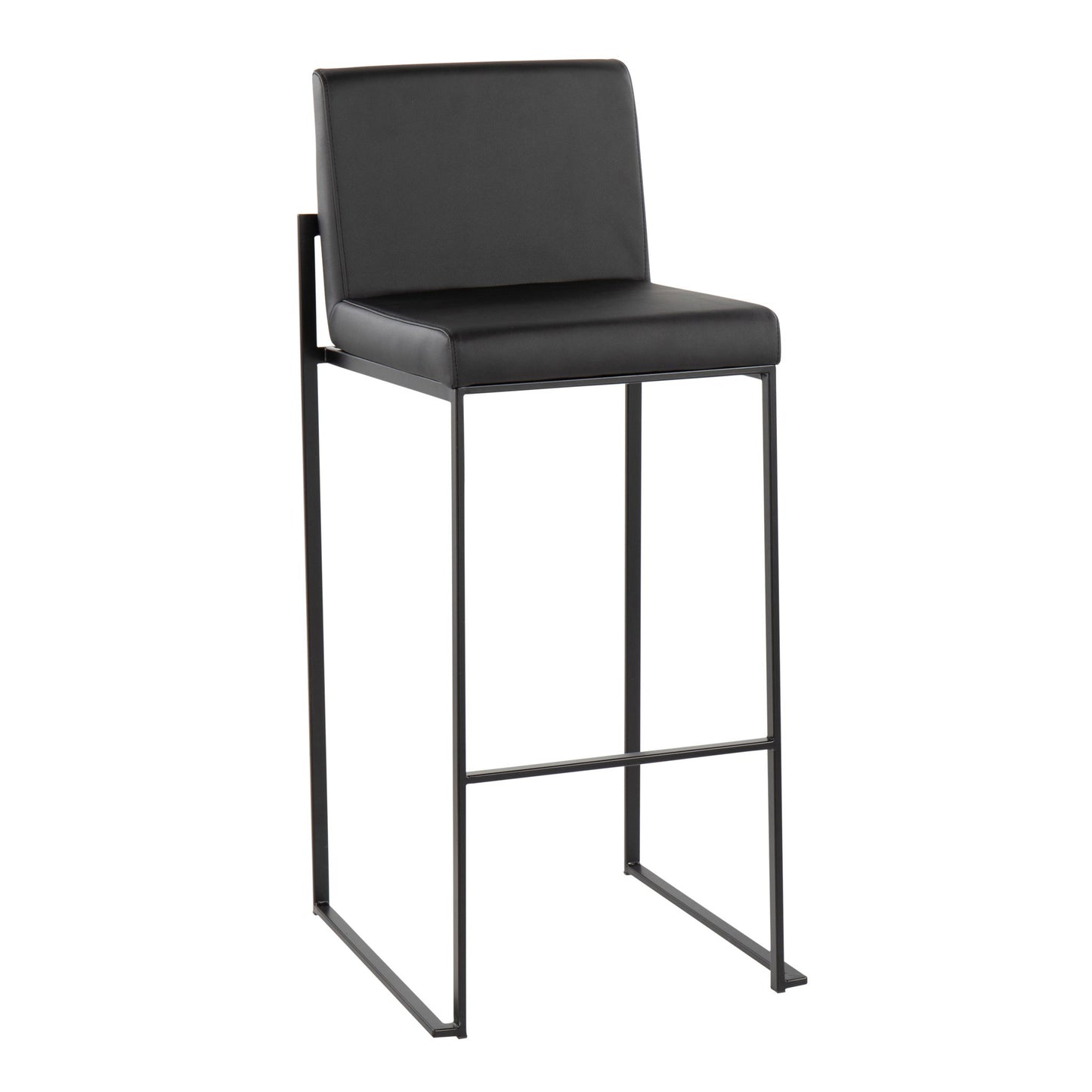 Fuji - Contemporary High Back Barstool Elegant Design Lumi Source