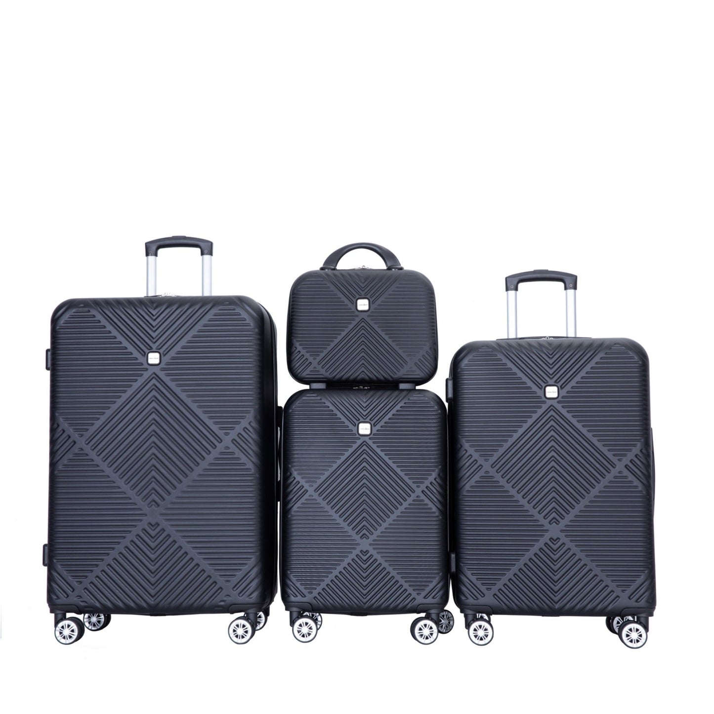 4 Piece Lightweight Suitcase, Makeup Box, Aircraft Wheels Daily Nest