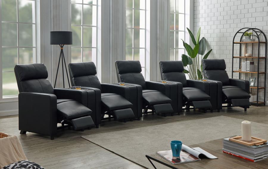 Toohey - Upholstered Tufted Recliner Living Room Set CoasterEveryday