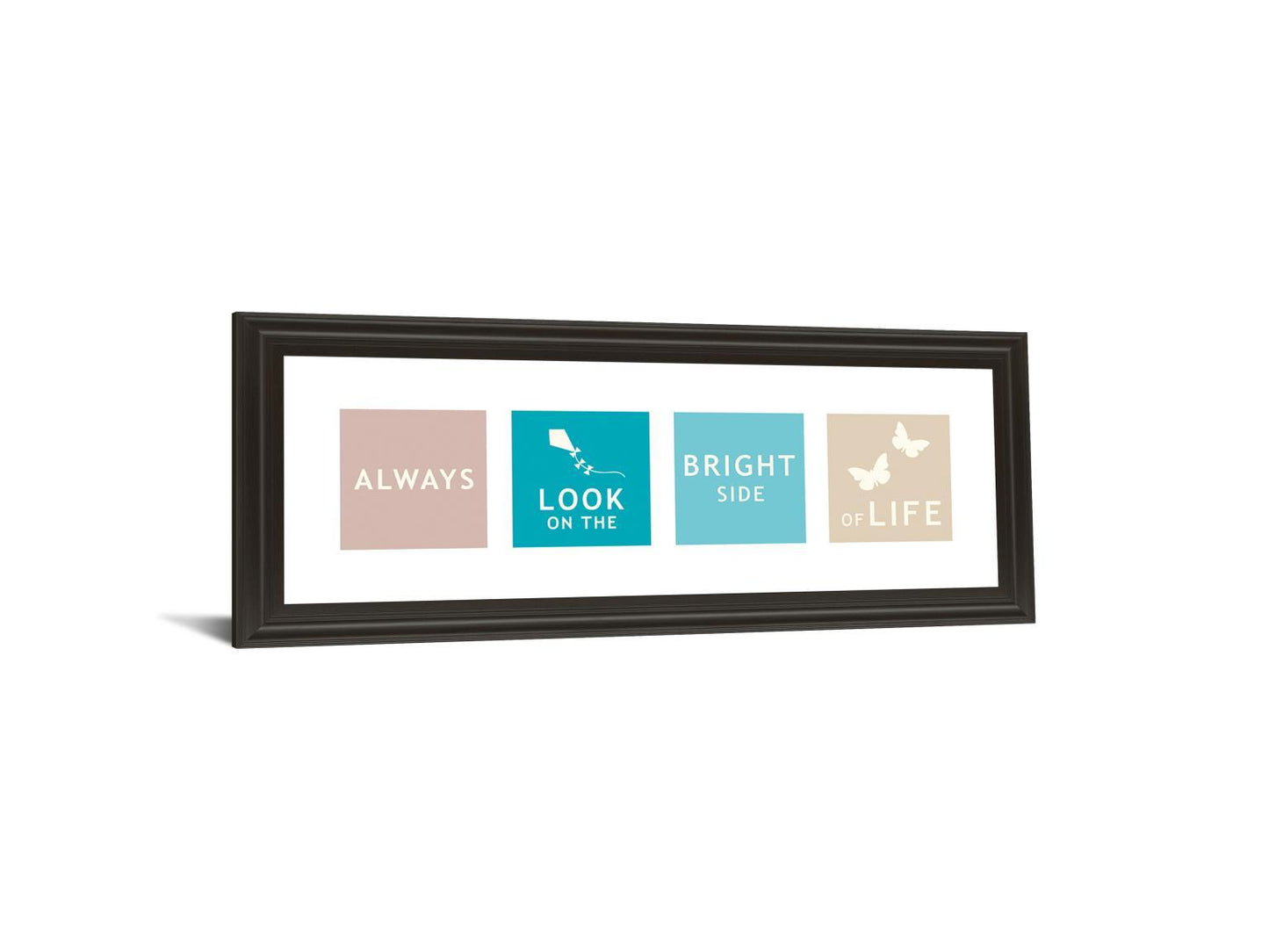 Words Of Kindness I By The Vintage Collection - Framed Print Wall Art - Blue - Snoozhouse