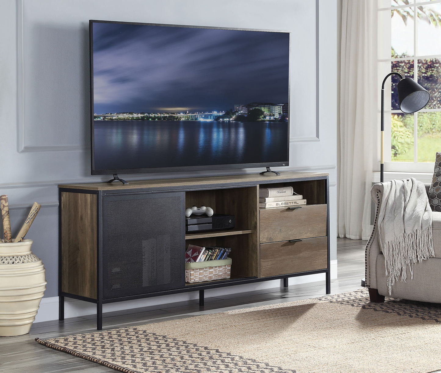 Nantan - Rustic TV Stand Acme