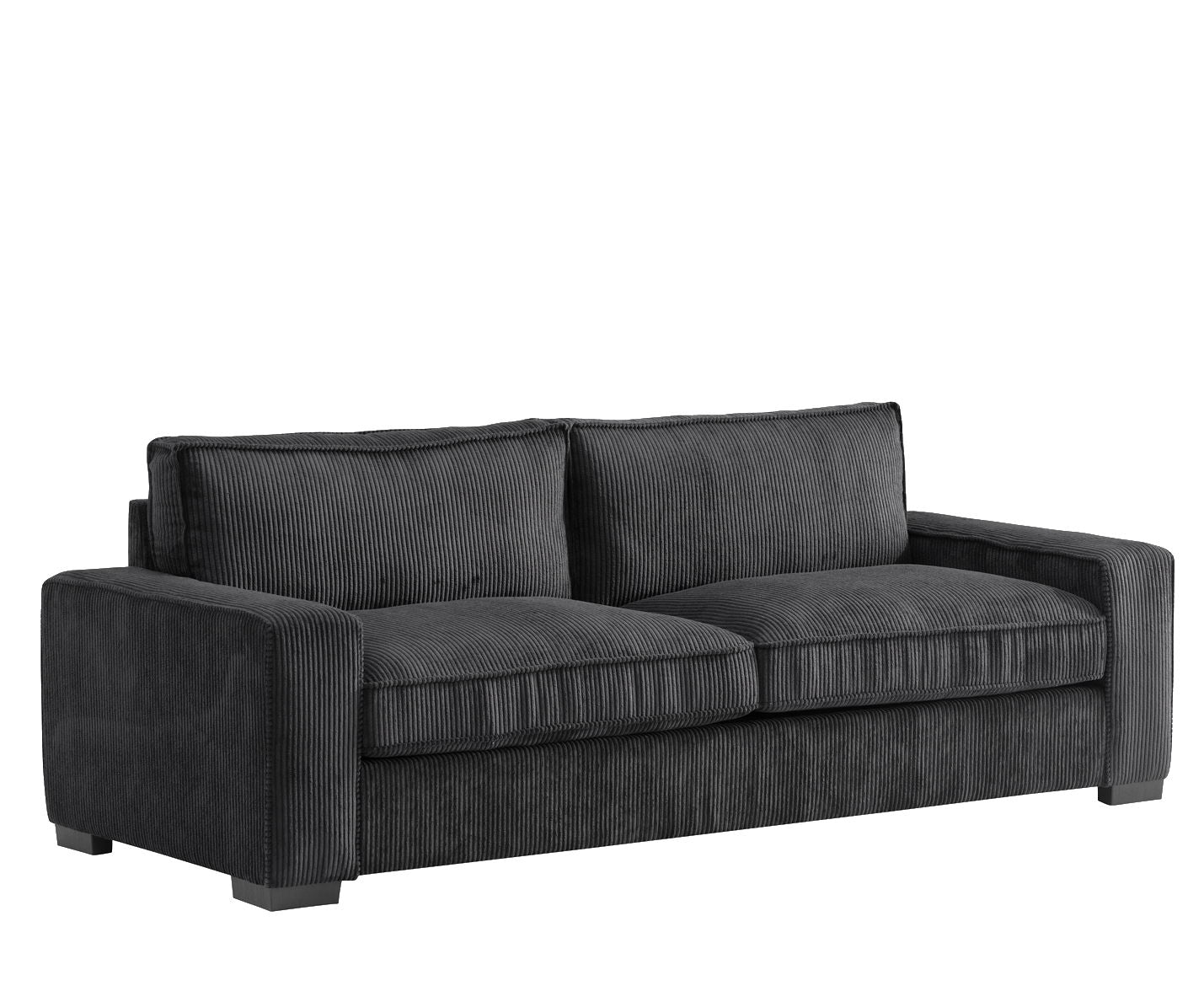 Luxe - Corduroy Sofa With Sleek Design, Spacious And Comfortable 3 Seater Couch US Pride