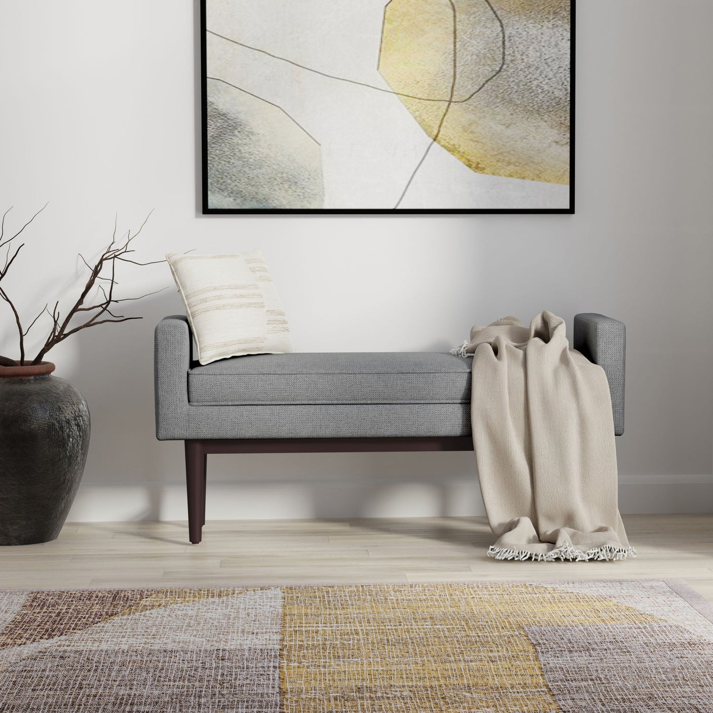 Scott - Upholstered Ottoman Bench Simpli-Home