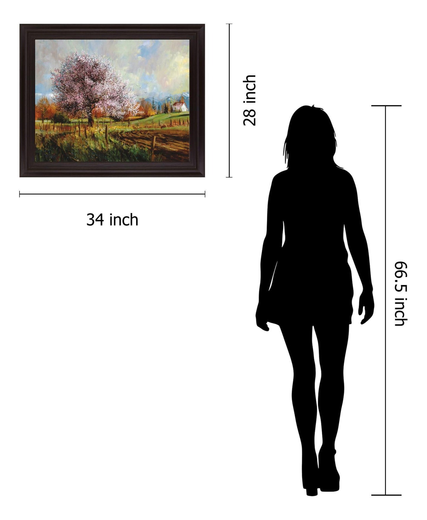 Blossom Meadow - 28" x 34" Framed Wall Art Classy Art