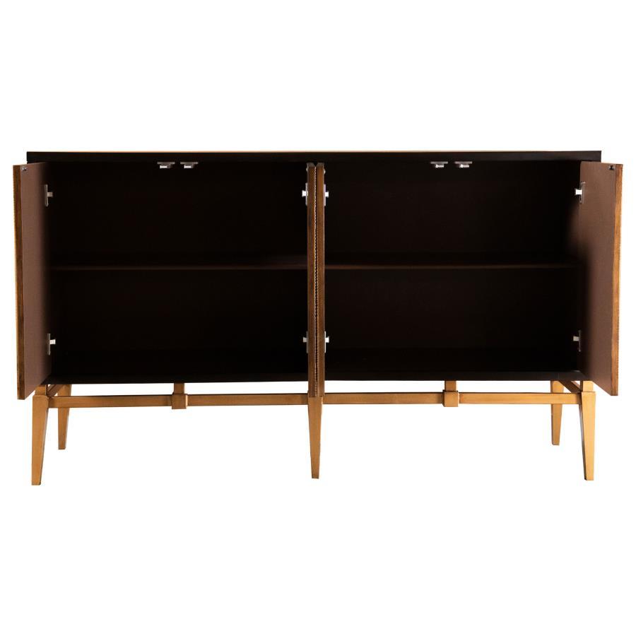 Zira - Wood Parquet Storage Accent Cabinet CoasterElevations