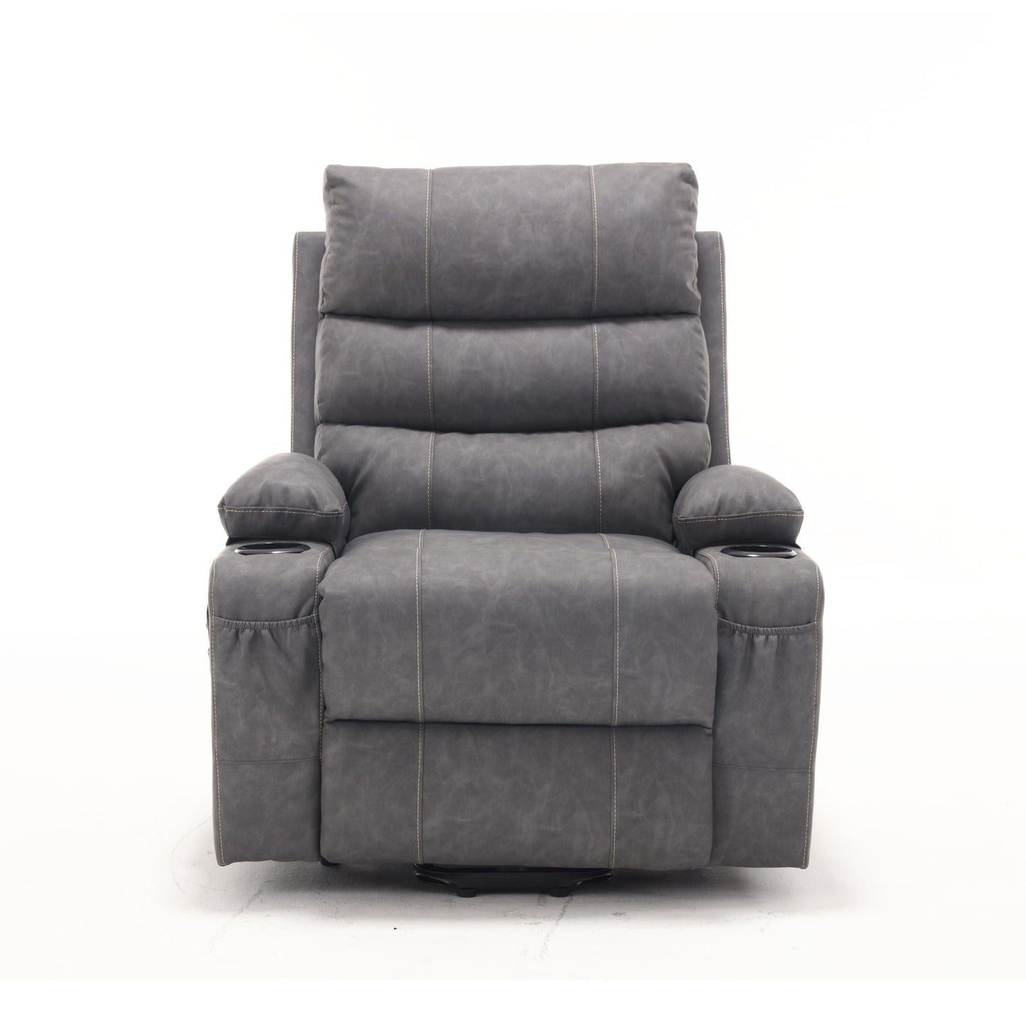 Large Size Electric Power Lift Recliner Chair Sofa With 8 Point Vibration Massage And Lumbar Heat Home Essentials