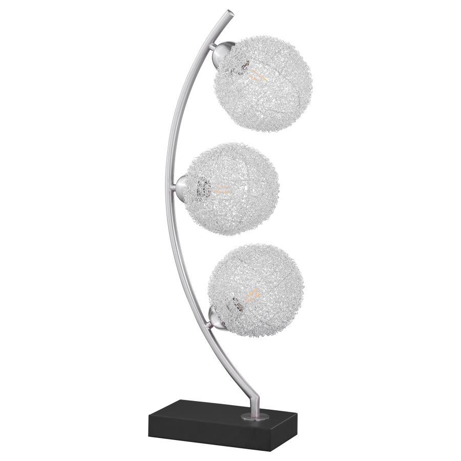 Claudia - Woven Spherical Metal Table Lamp - Black Coaster Fine Furniture