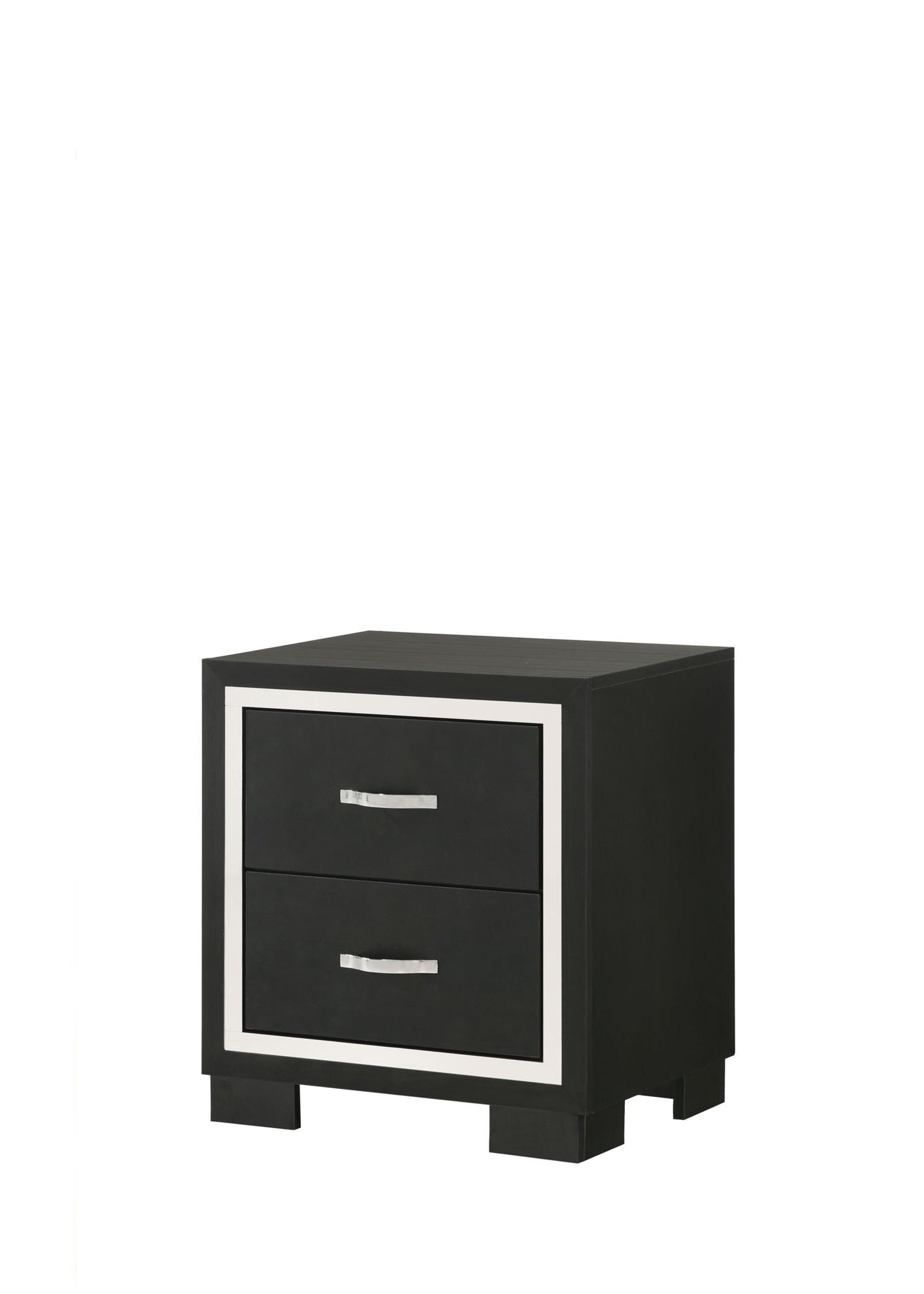 Gennro - Nightstand - Black Crown Mark