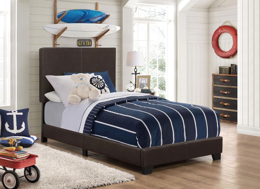 Dorian - Upholstered Panel Bed CoasterEveryday