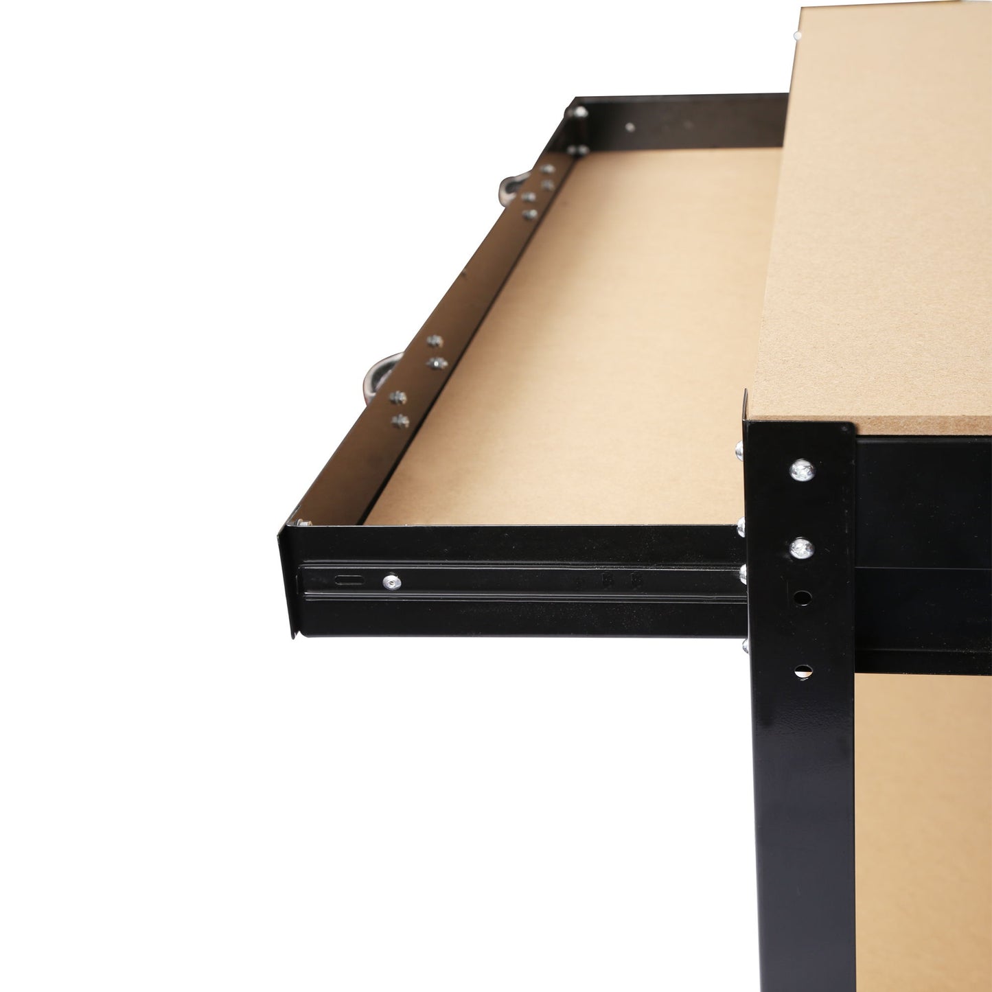 Wood Work Bench - Black / Light Brown Daily Nest