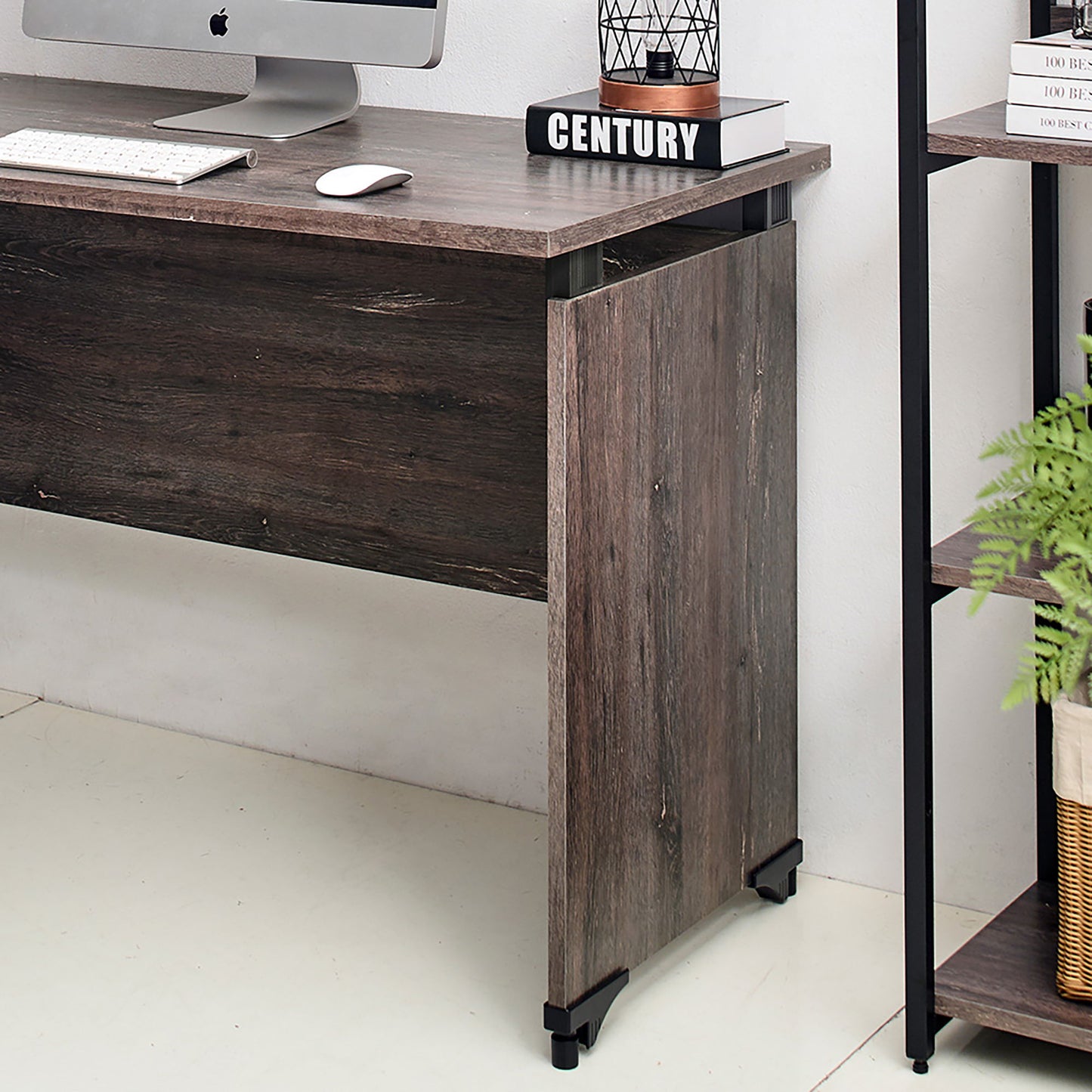 Urban - Farmhouse Composite Wood Writing Desk With Eco Friendly Material And Durable - Gray Home Essentials