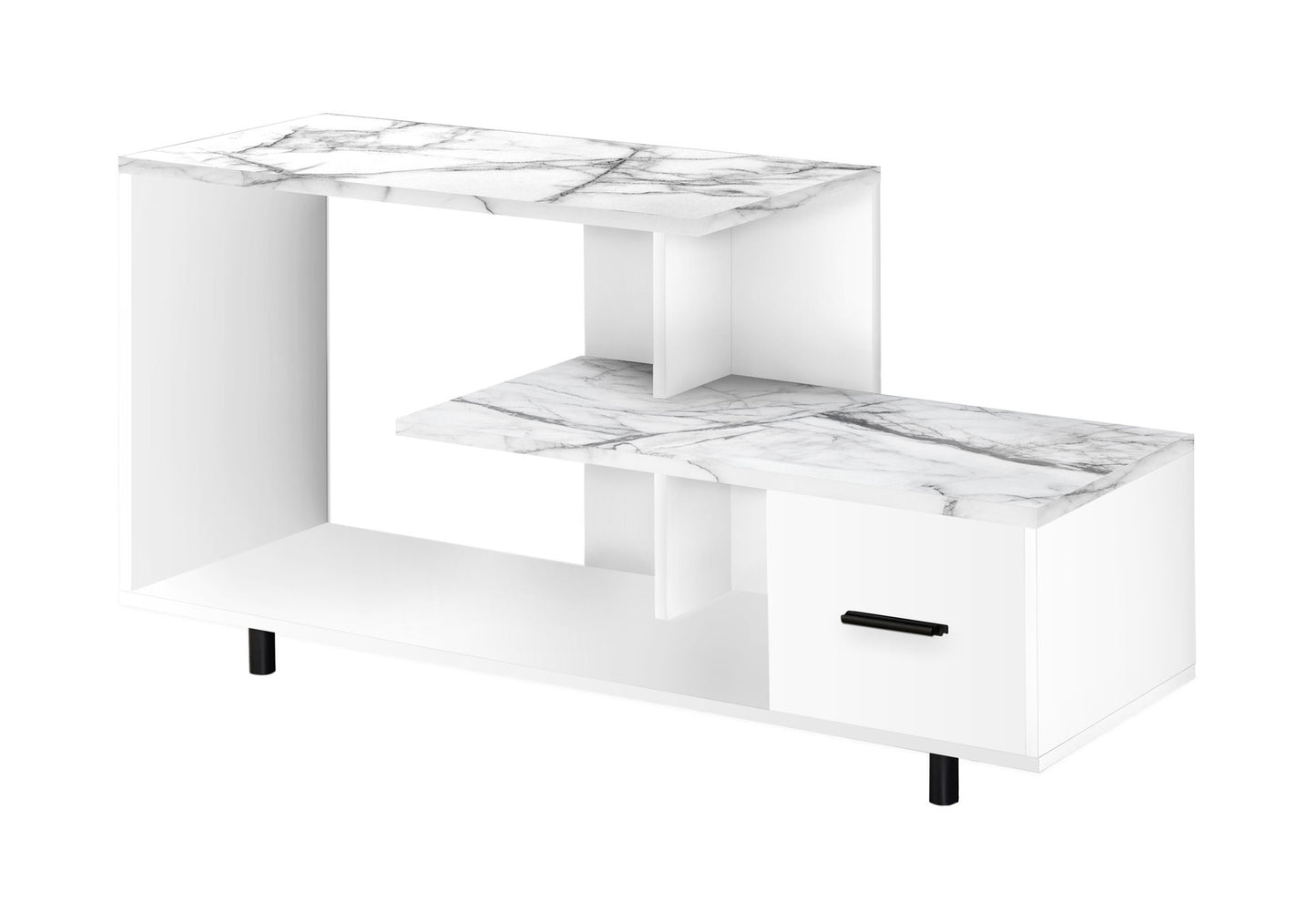 TV Stand, Console, Media Entertainment Center, Storage Drawer, Contemporary 8th Street