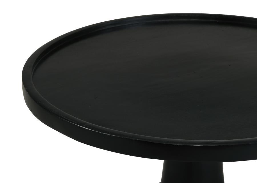 Ixia - Round Solid Mango Wood Accent Side Table CoasterEssence