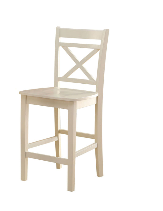 Tartys - Counter Height Chair (Set of 2) - Cream Acme