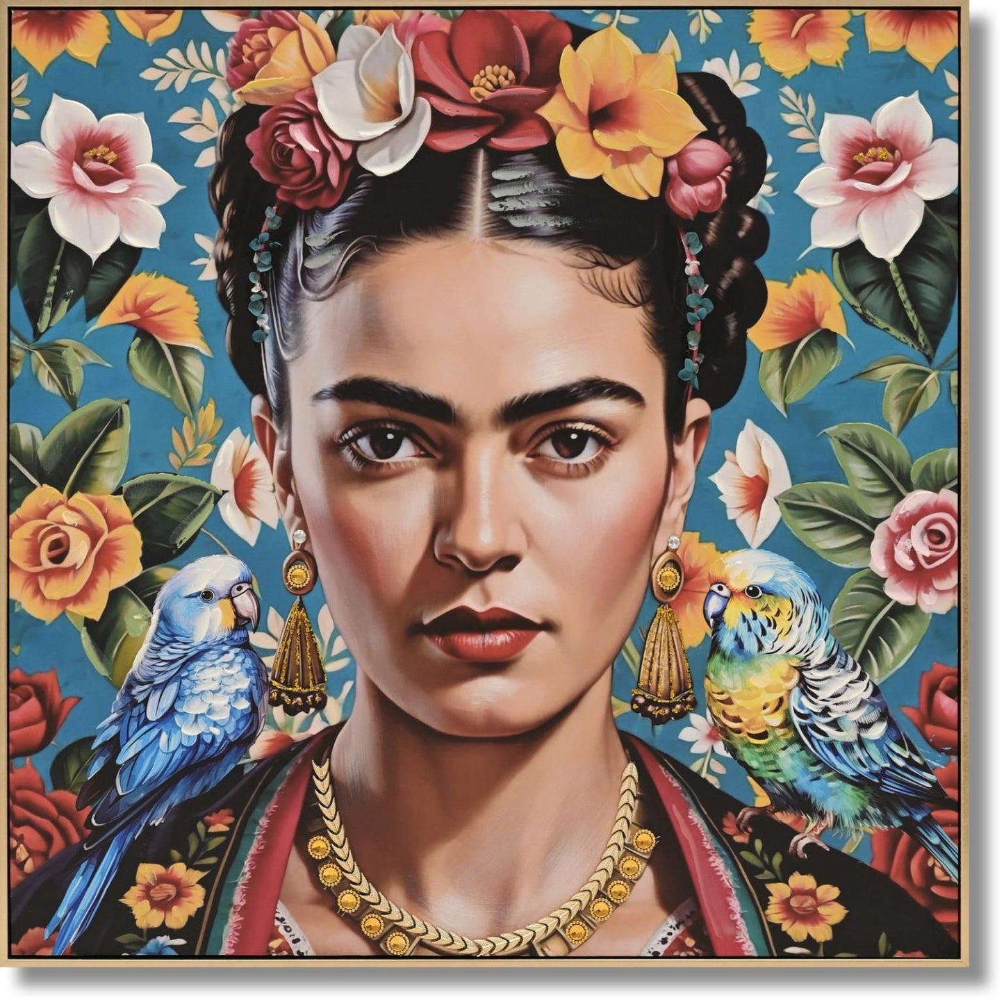 Vivid Gaze Reverie - 32" x 32" Framed Wall Art Classy Art