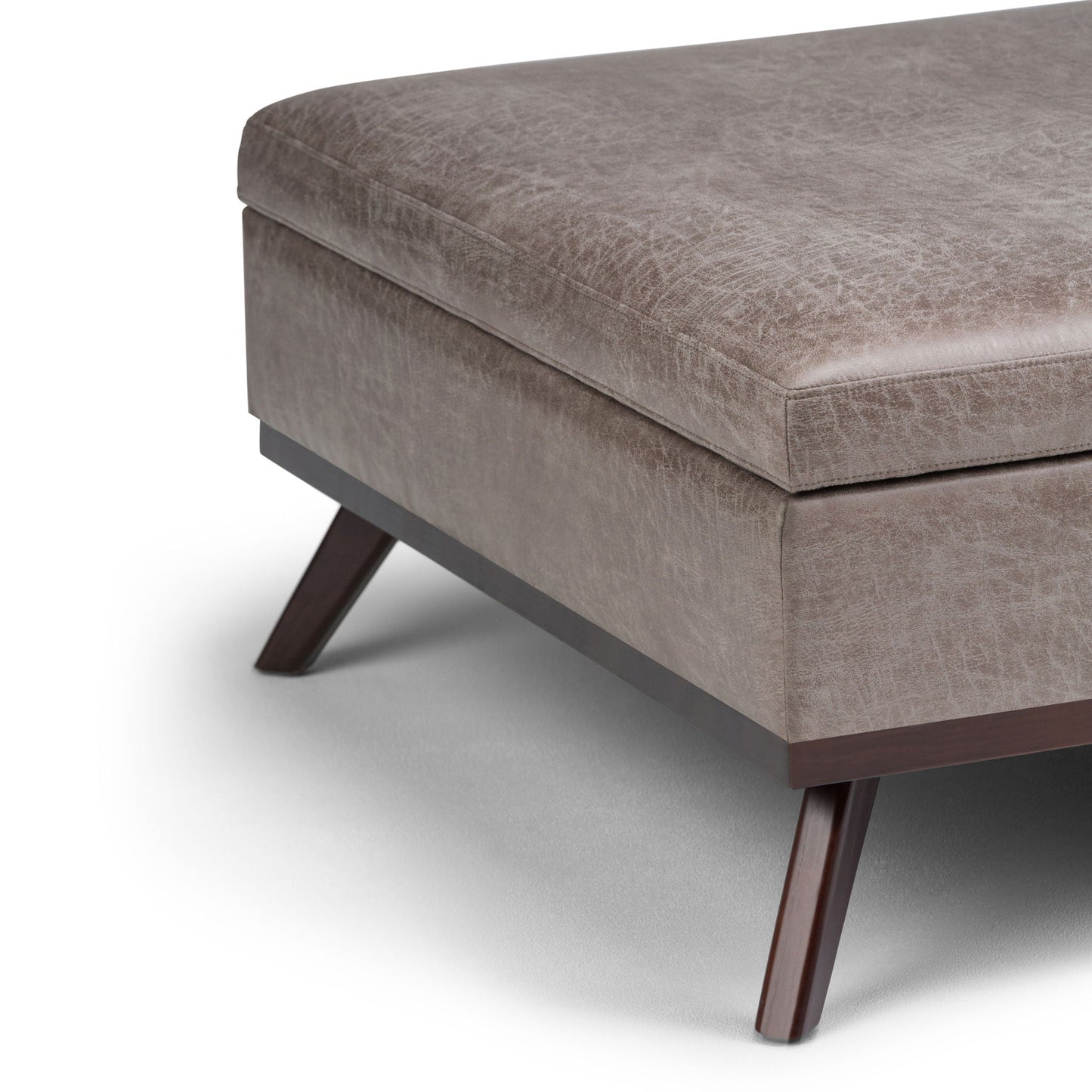 Owen - Multifunctional Square Coffee Table Storage Ottoman Simpli-Home