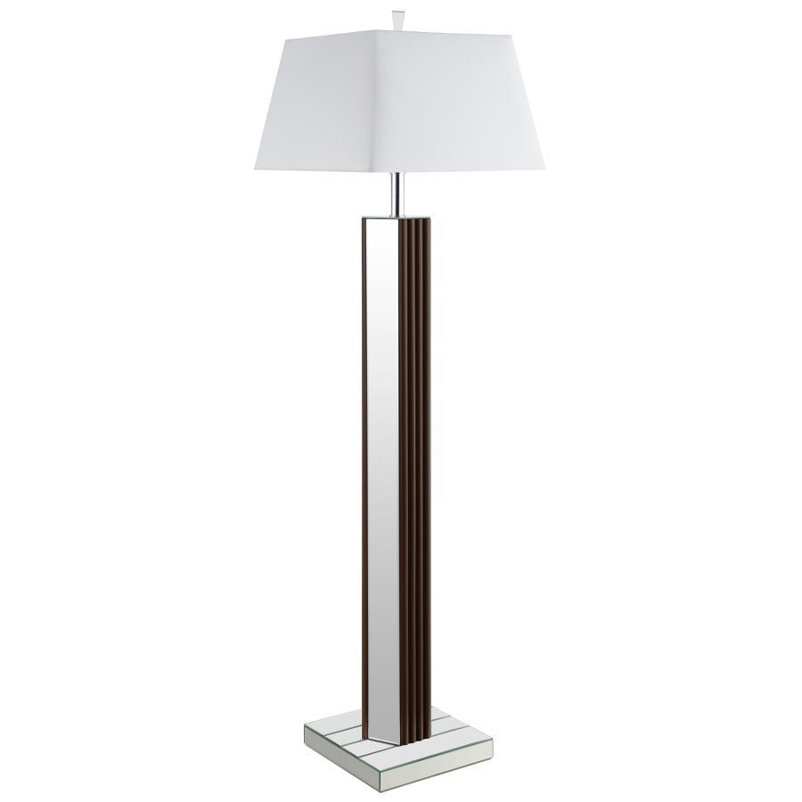 Elena - Square Tapered Mirrored Lamp Coaster Fine Furniture