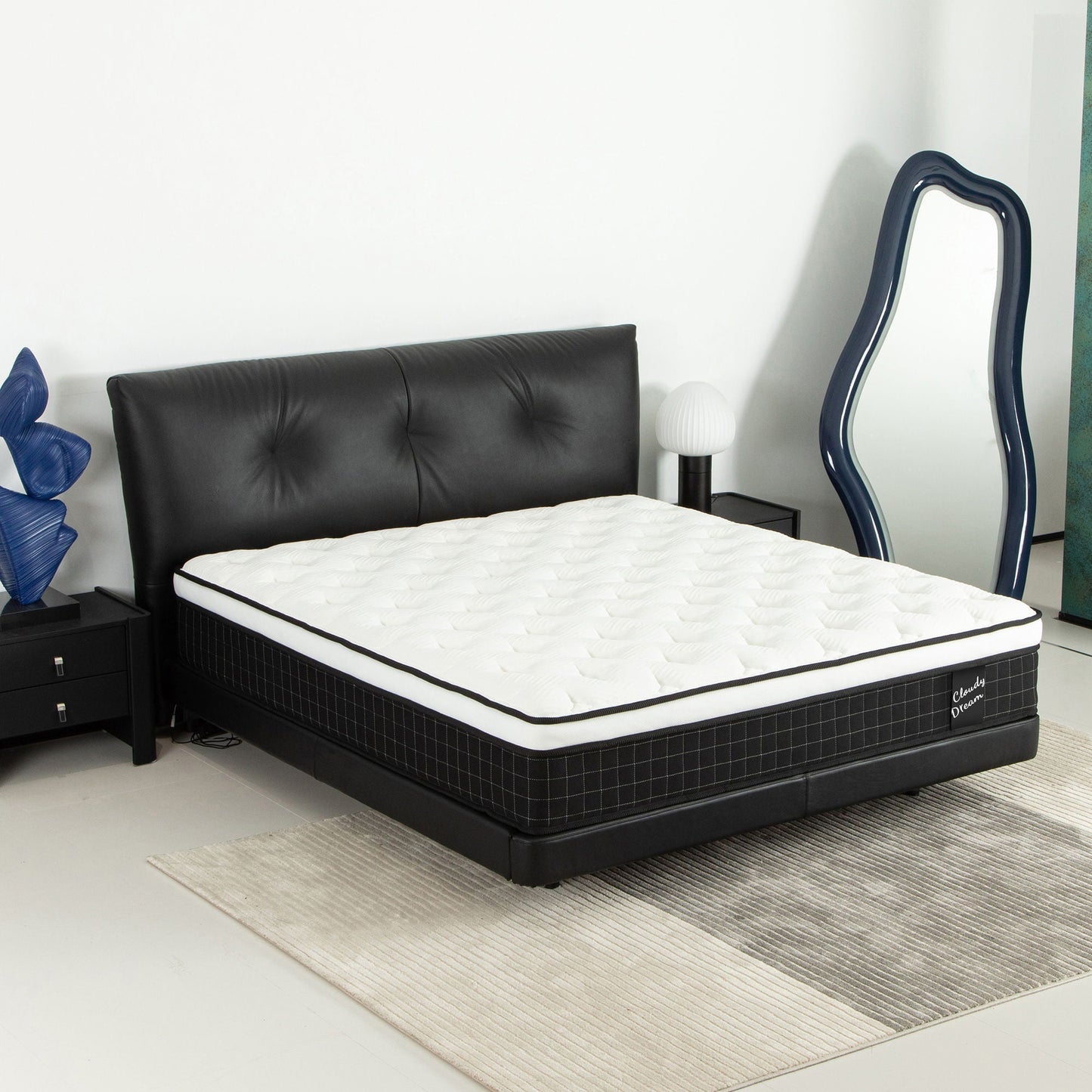 12" Hybrid Mattress With Individual Pocket Spring, Comortable Memory Foam Home Essentials