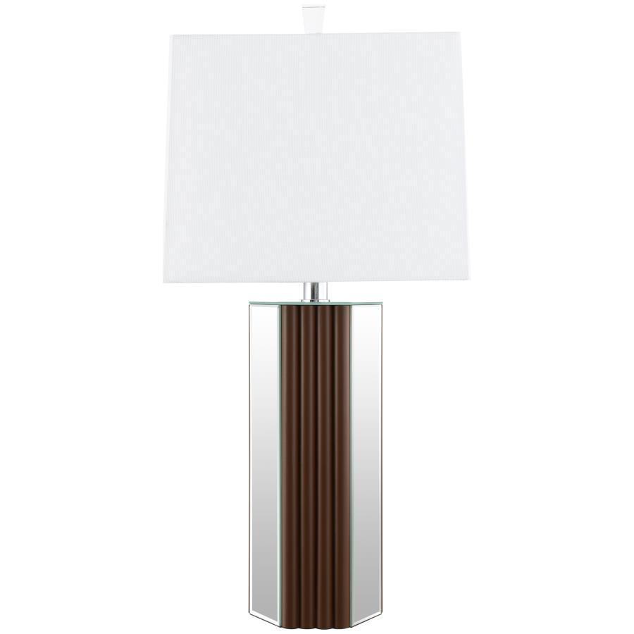 Elena - Square Tapered Mirrored Lamp Coaster Fine Furniture