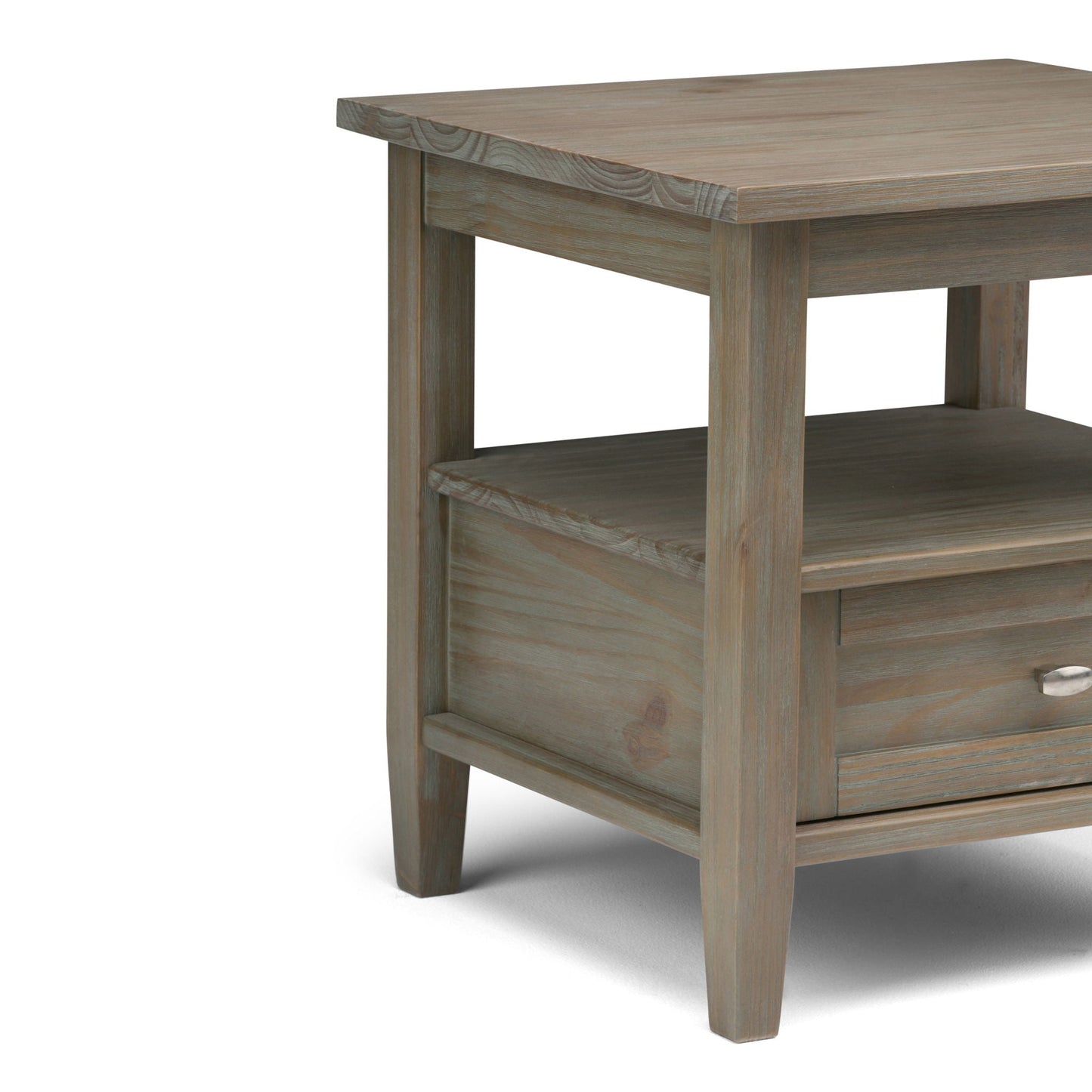 Warm Shaker - End Table - Distressed Gray Simpli-Home