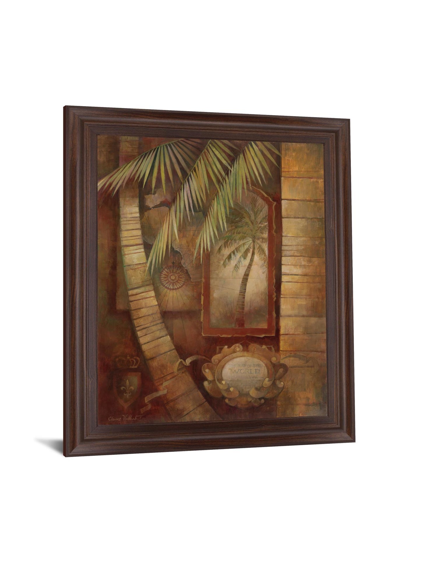 Palm Relic Harmony - 28" x 34" Framed Wall Art Classy Art