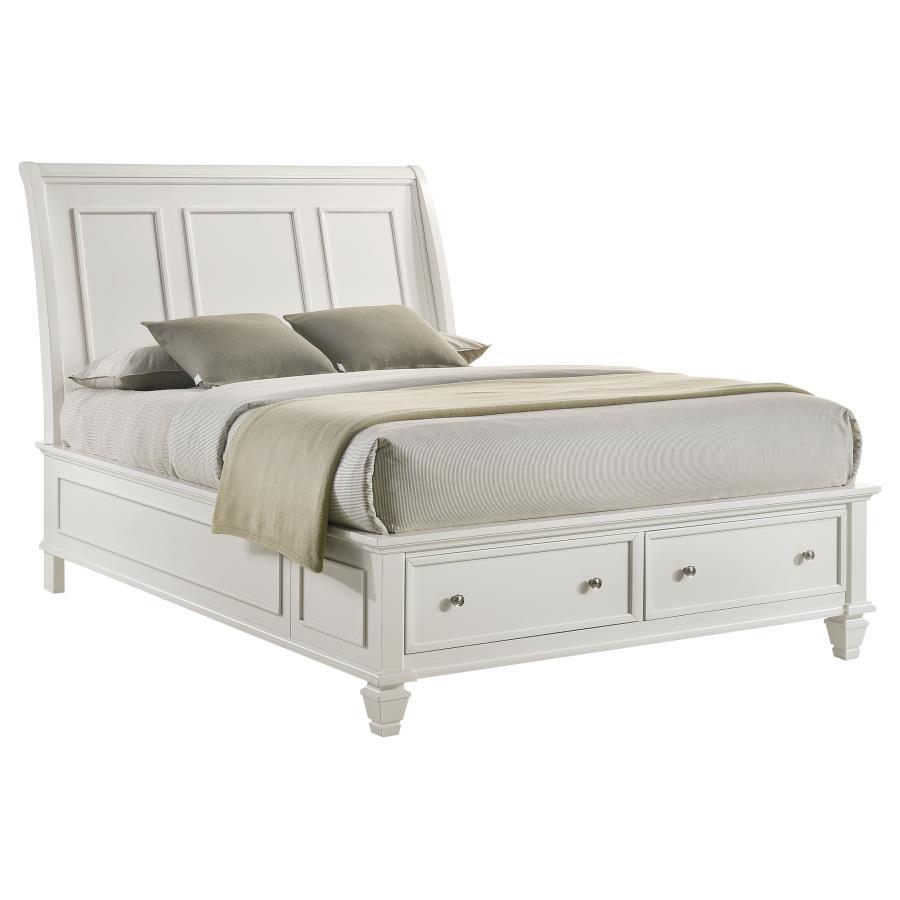 Sandy Beach - Storage Sleigh Bed CoasterEssence