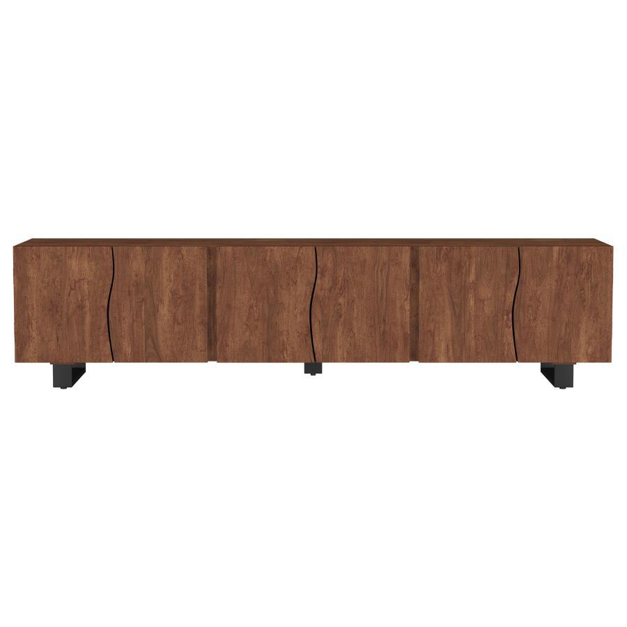 Trask - Wood TV Stand Media Console - Mango Brown Coaster Fine Furniture