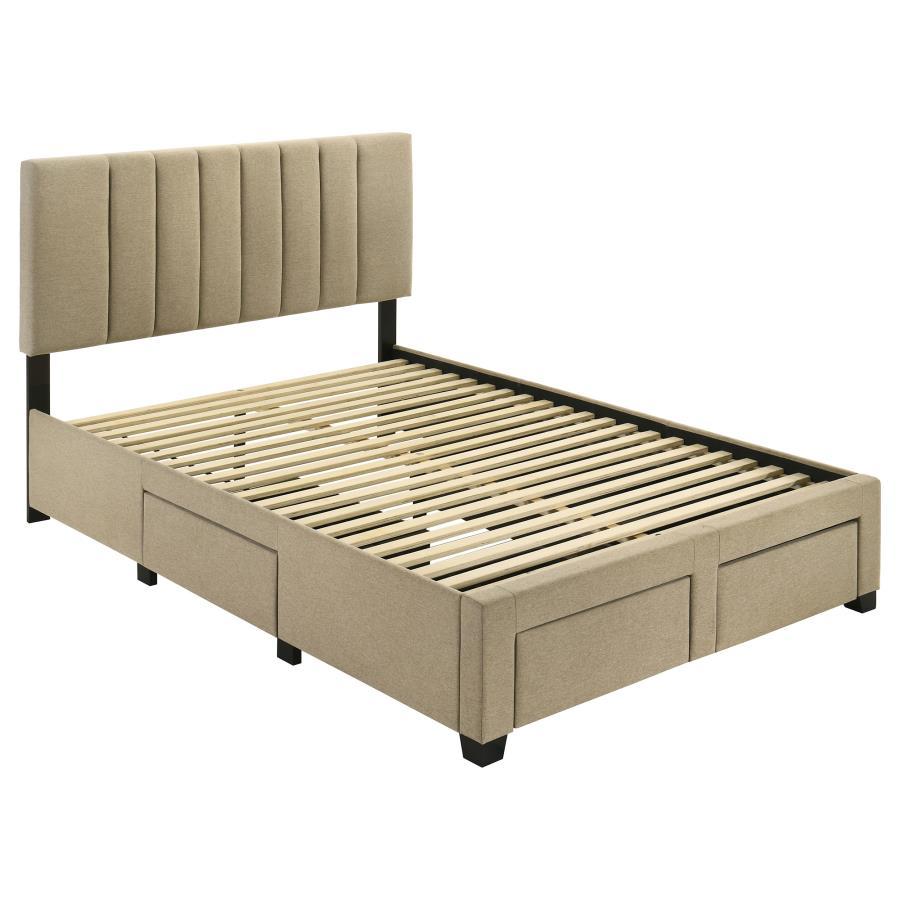 Wheatland - 4-Drawer Upholstered Storage Bed Coaster Fine Furniture