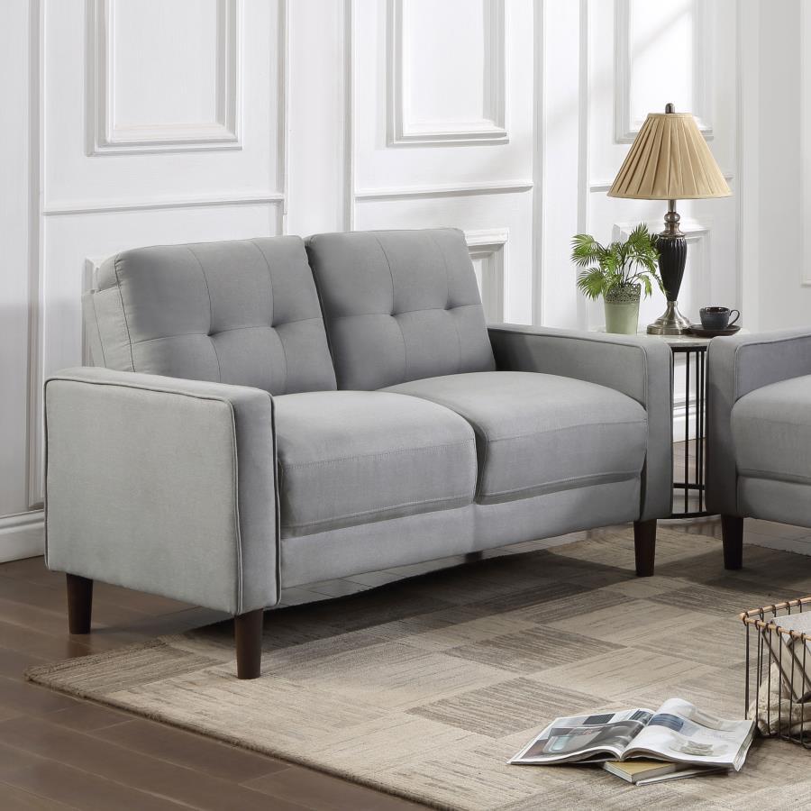 Bowen - Upholstered Track Arm Tufted Loveseat Coaster Fine Furniture