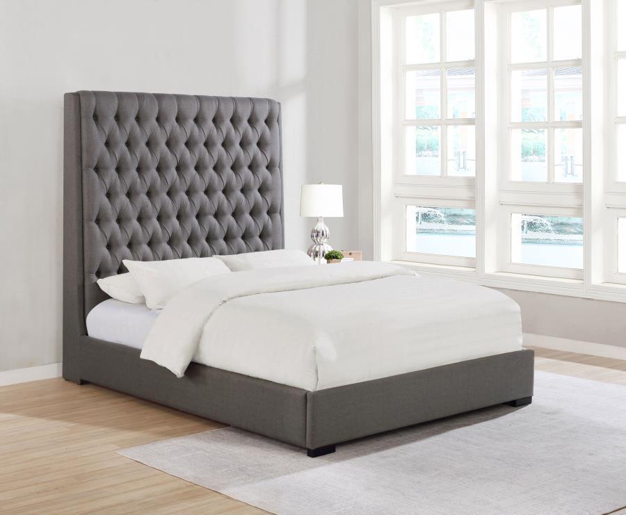 Camille - Upholstered Panel Bed CoasterEssence
