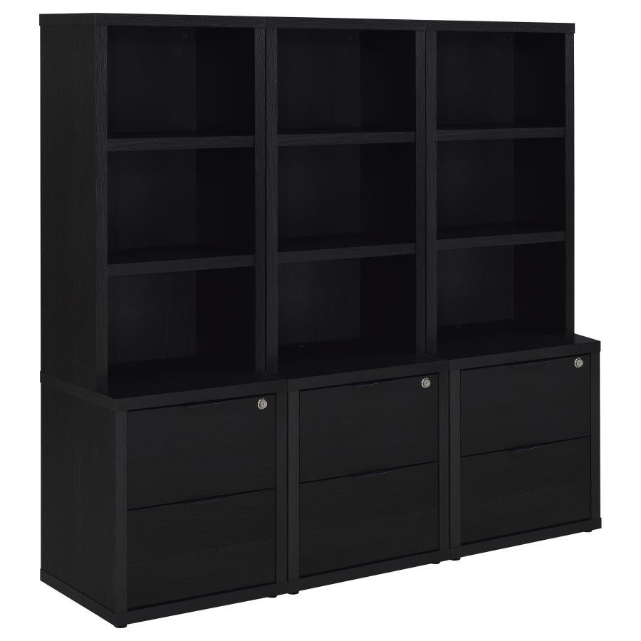 Westpark - 3 Piece Wall Unit Bookcase Set With USB Coaster Fine Furniture