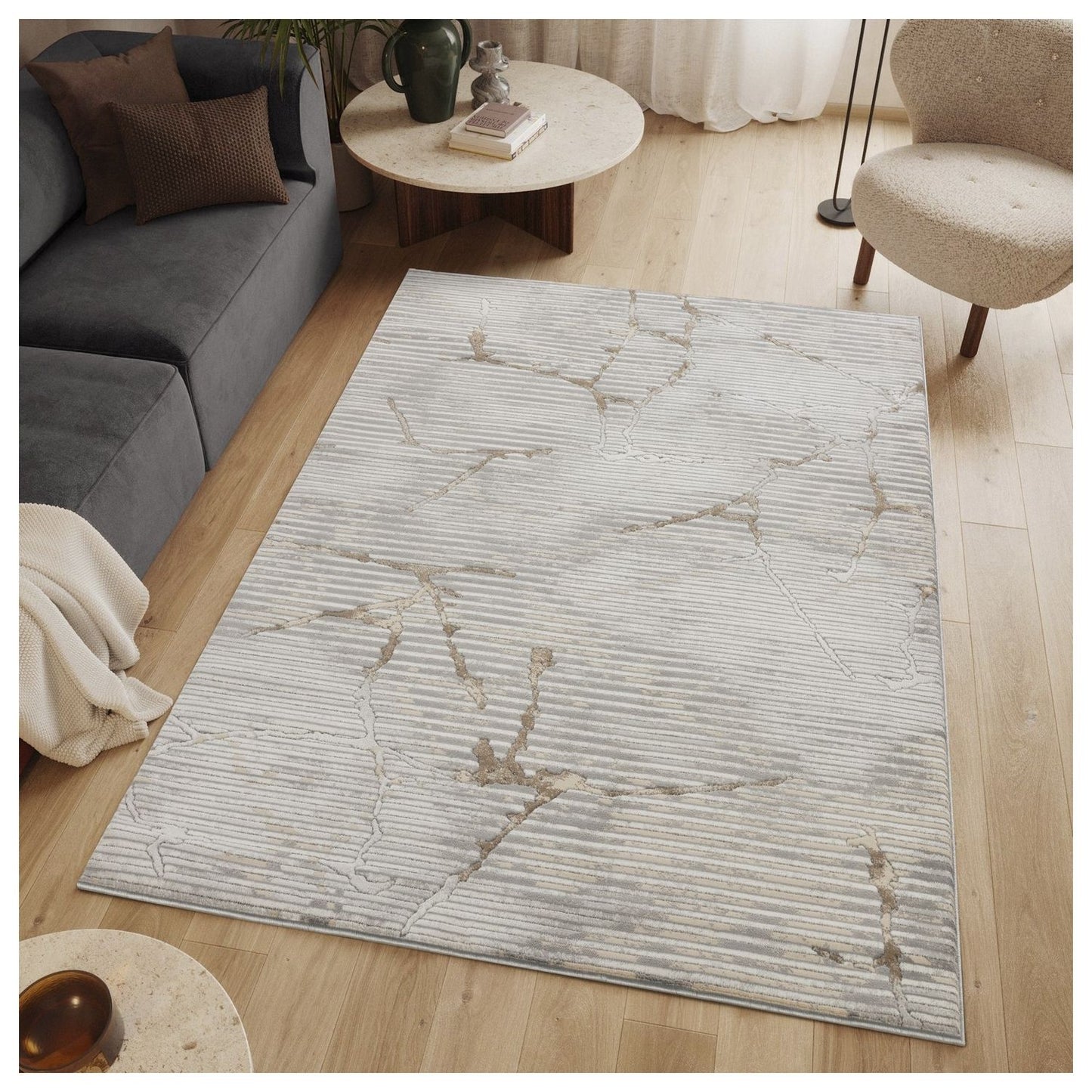 Geometrix - Rug With Geometric 3D Effect Icona Home Decor