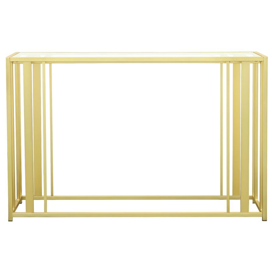 Adri - Glass Top Entryway Sofa Console Table Coaster Fine Furniture