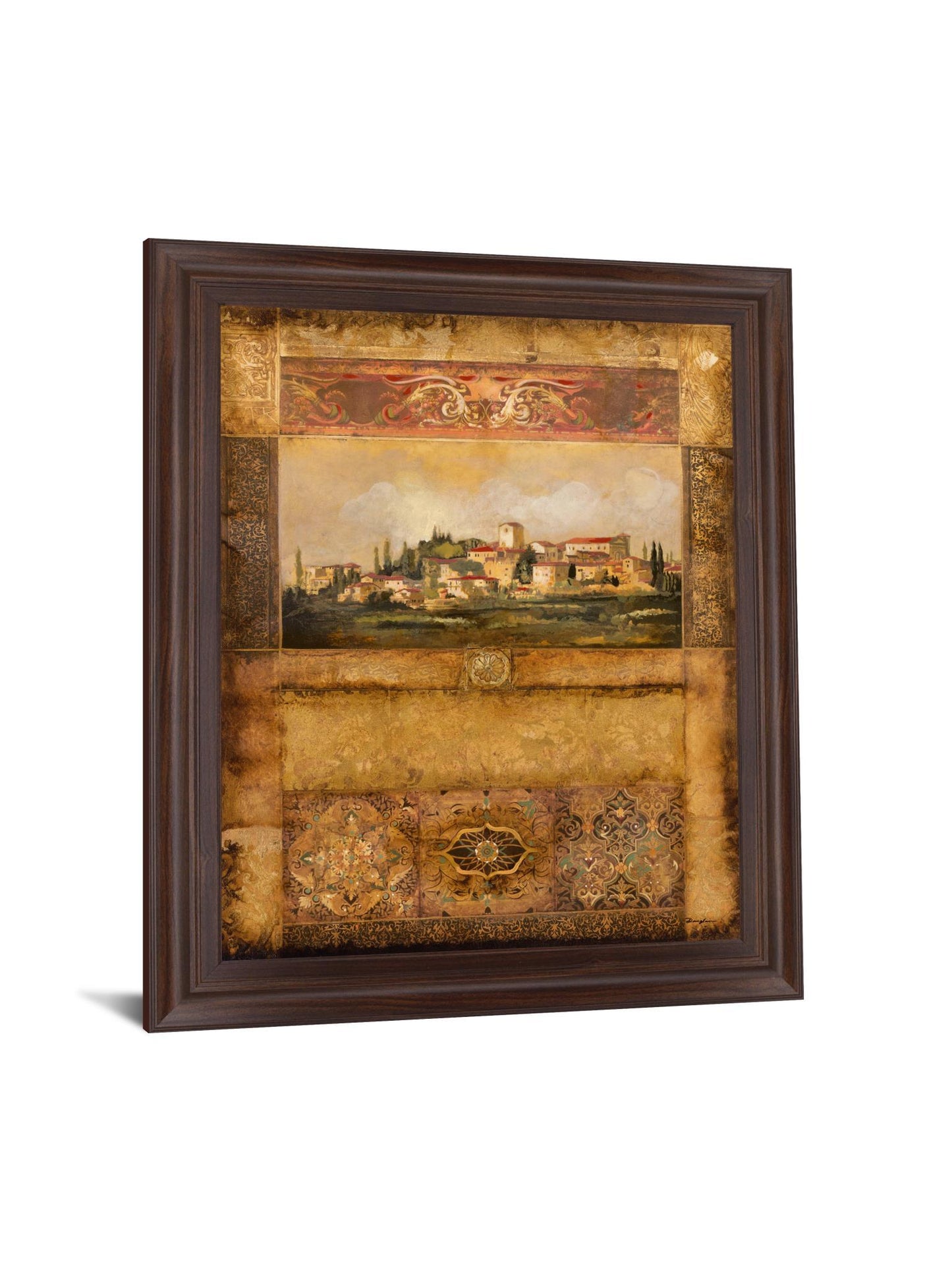 Tuscan Village Mosaic - 28" x 34" Framed Wall Art Classy Art