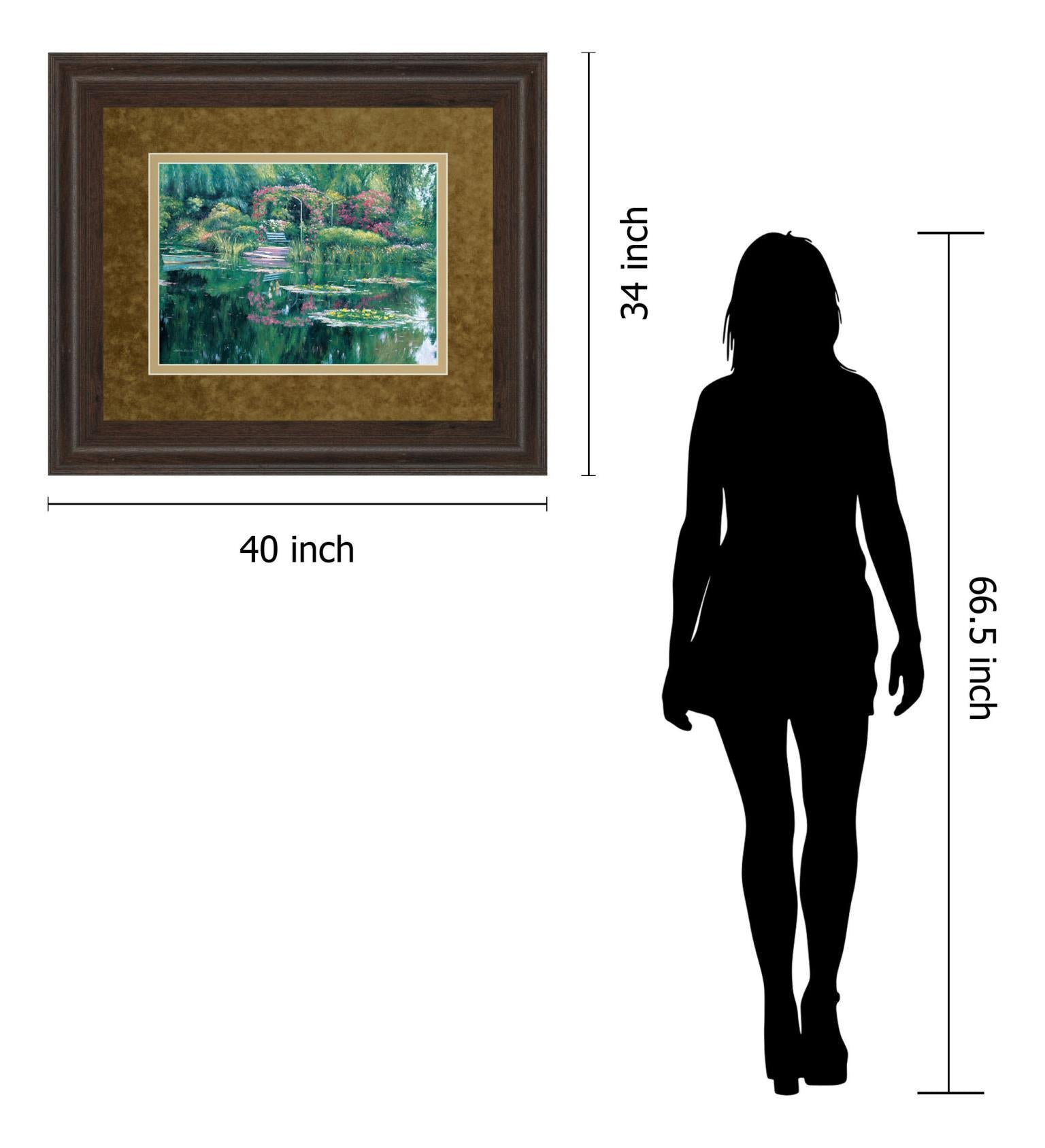 Swamp Scene - Framed Print Wall Art - Green Classy Art