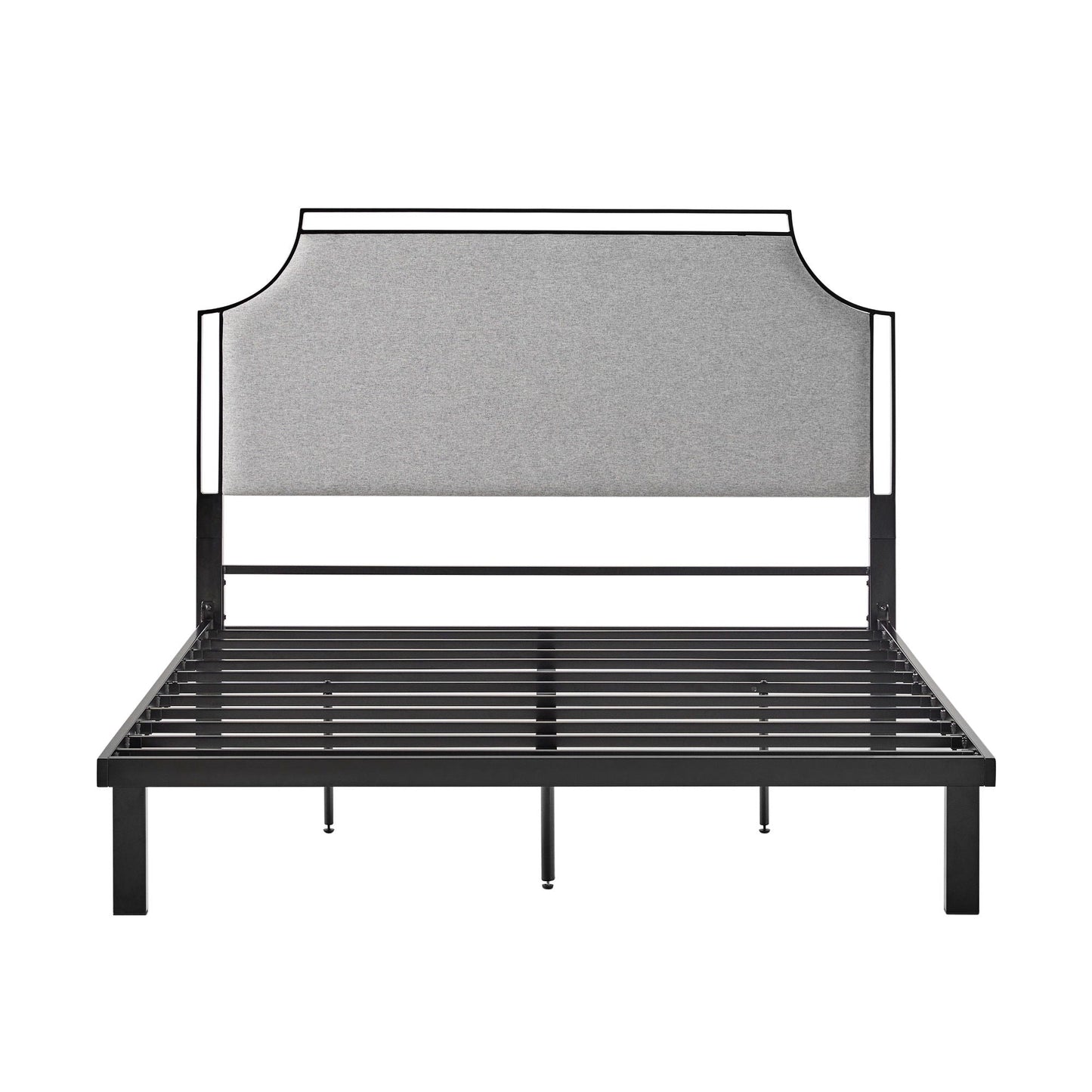 Bed Traditional Upholstered Metal Walker Edison