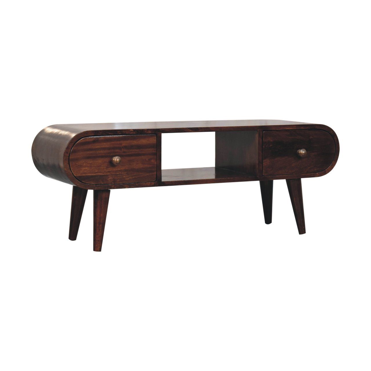 Solid Wood Circular TV Unit Artisan Furniture