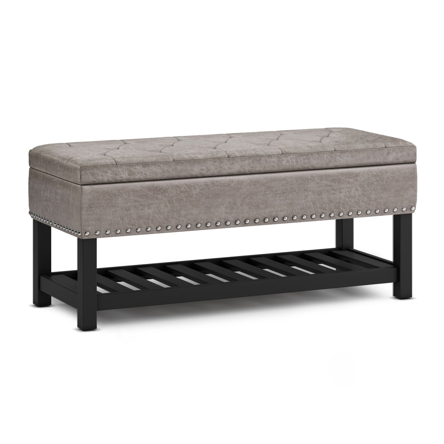 Lomond - Upholstered Storage Ottoman Bench Simpli-Home