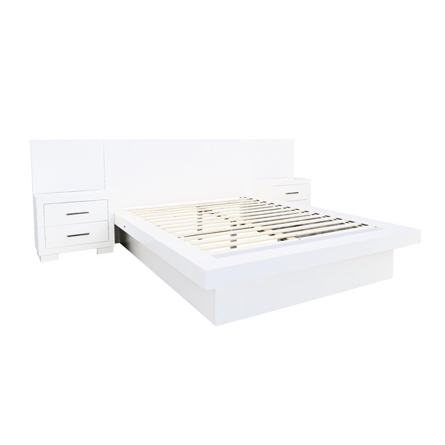 Jessica - Wood LED Panel Bed CoasterEssence