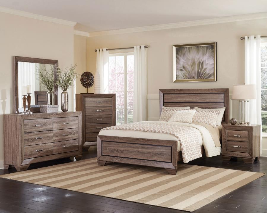 Kauffman - Wood Panel Bed CoasterEveryday